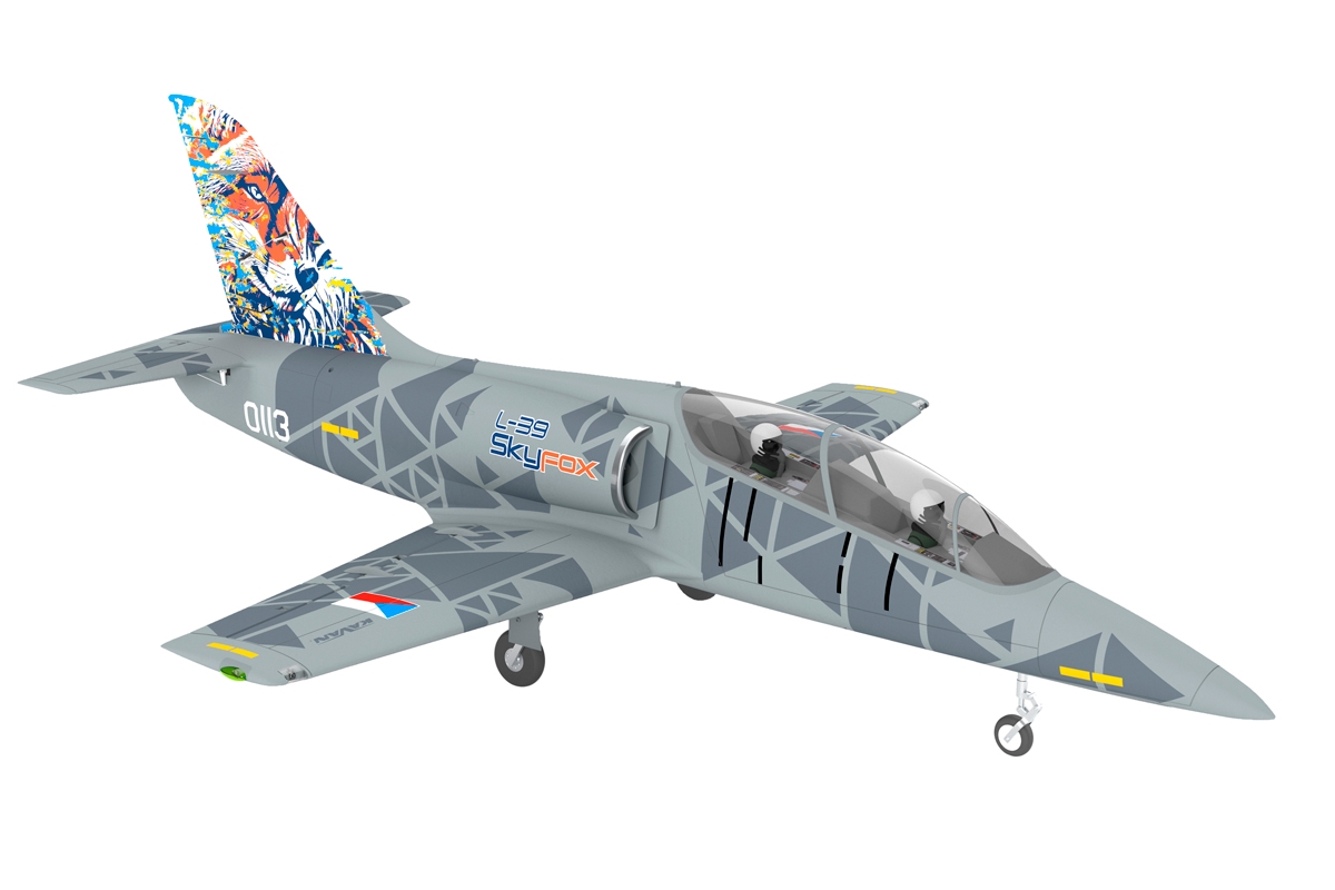 KAVAN-L-39 Skyfox-1088mm-grey-model-rc