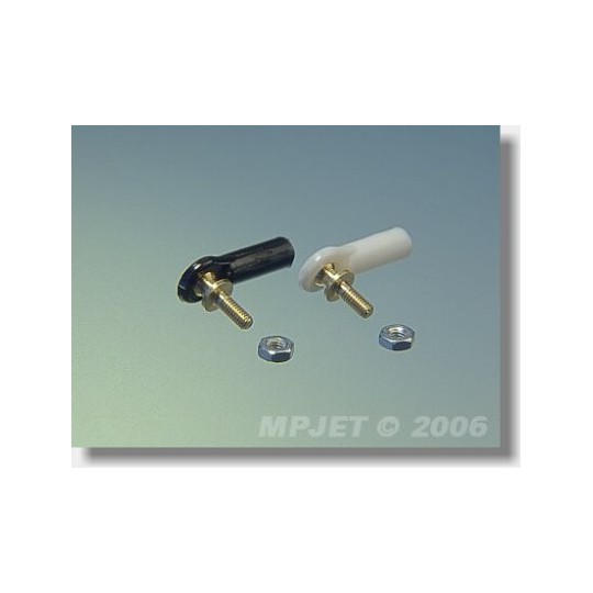 Snap kulowy M3/3 ø7 długi biały 1 szt. Mp Jet